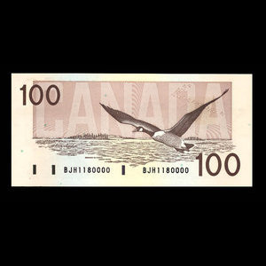 Canada, Bank of Canada, 100 dollars : 1988