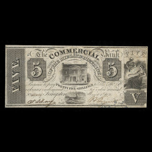 Canada, Commercial Bank of the Midland District, 5 dollars : March 1, 1836