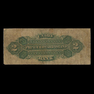 Canada, Union Bank of Prince Edward Island, 2 dollars : March 1, 1875