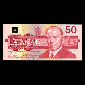 Canada, Bank of Canada, 50 dollars : 1988