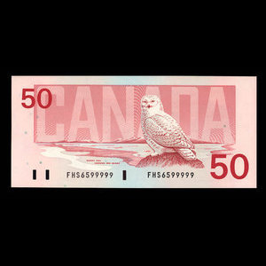 Canada, Bank of Canada, 50 dollars : 1988