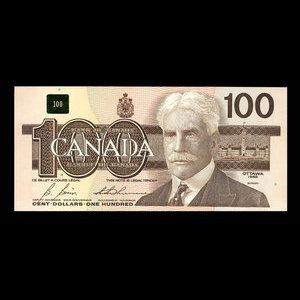 Canada, Bank of Canada, 100 dollars : 1988