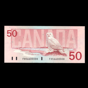 Canada, Bank of Canada, 50 dollars : 1988