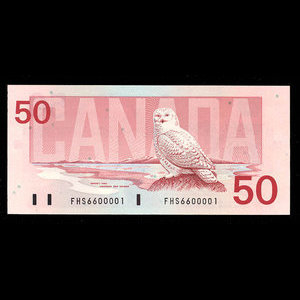 Canada, Bank of Canada, 50 dollars : 1988