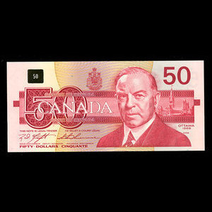 Canada, Bank of Canada, 50 dollars : 1988