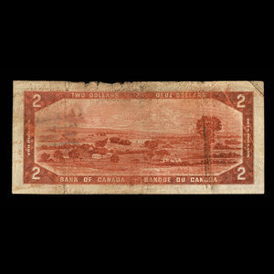 Canada, Bank of Canada, 2 dollars : 1954