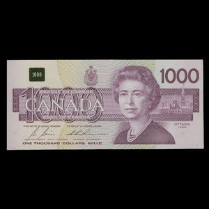 Canada, Bank of Canada, 1,000 dollars : 1988