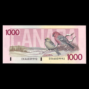 Canada, Bank of Canada, 1,000 dollars : 1988