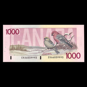 Canada, Bank of Canada, 1,000 dollars : 1988