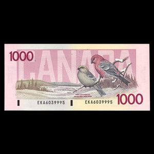 Canada, Bank of Canada, 1,000 dollars : 1988