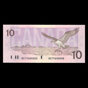 Canada, Bank of Canada, 10 dollars : 1989