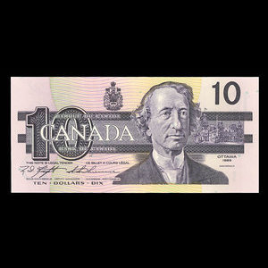 Canada, Bank of Canada, 10 dollars : 1989