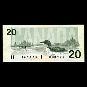 Canada, Bank of Canada, 20 dollars : 1991