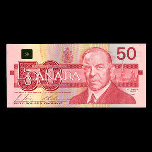 Canada, Bank of Canada, 50 dollars : 1988