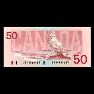 Canada, Bank of Canada, 50 dollars : 1988