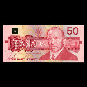 Canada, Bank of Canada, 50 dollars : 1988