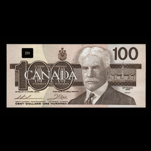 Canada, Bank of Canada, 100 dollars : 1988