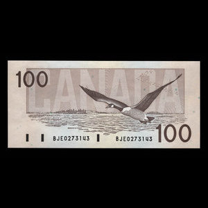 Canada, Bank of Canada, 100 dollars : 1988