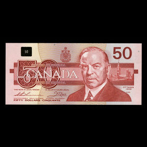 Canada, Bank of Canada, 50 dollars : 1988