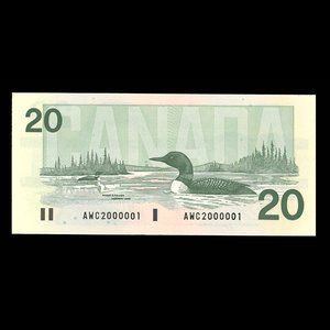 Canada, Bank of Canada, 20 dollars : 1991