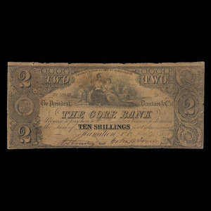 Canada, Gore Bank, 2 dollars : September 2, 1852