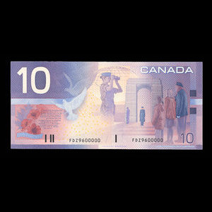 Canada, Bank of Canada, 10 dollars : 2001