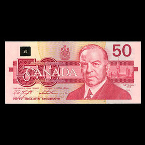 Canada, Bank of Canada, 50 dollars : 1989