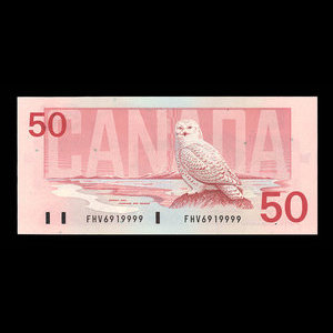 Canada, Bank of Canada, 50 dollars : 1989