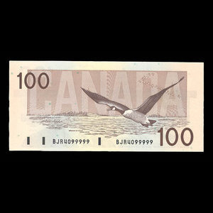 Canada, Bank of Canada, 100 dollars : 1988