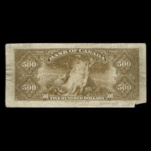 Canada, Bank of Canada, 500 dollars : 1935