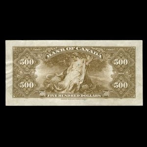 Canada, Bank of Canada, 500 dollars : 1935