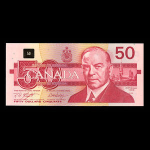 Canada, Bank of Canada, 50 dollars : 1988