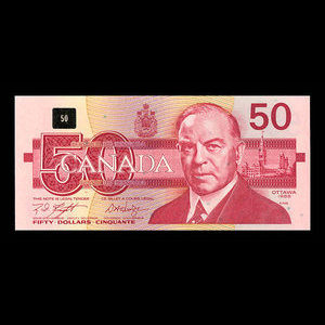 Canada, Bank of Canada, 50 dollars : 1988