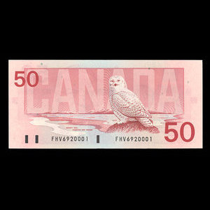 Canada, Bank of Canada, 50 dollars : 1988