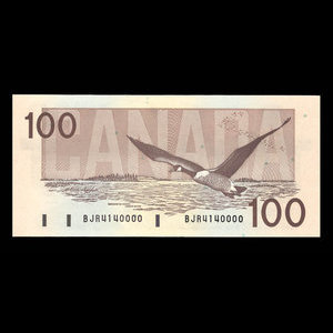 Canada, Bank of Canada, 100 dollars : 1988