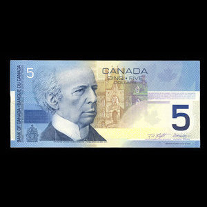 Canada, Bank of Canada, 5 dollars : 2002