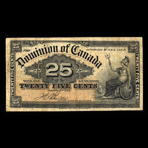 Canada, Dominion of Canada, 25 cents : January 2, 1900