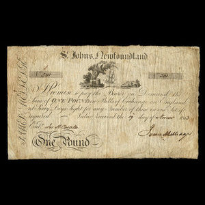 Canada, James Melledge, 1 pound : November 19, 1813