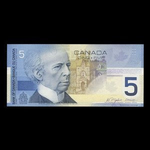 Canada, Bank of Canada, 5 dollars : 2002