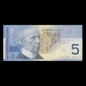 Canada, Bank of Canada, 5 dollars : 2002