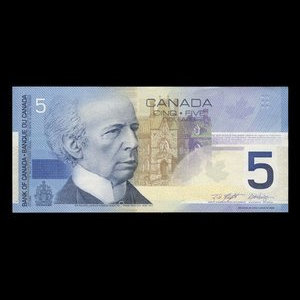 Canada, Bank of Canada, 5 dollars : 2002