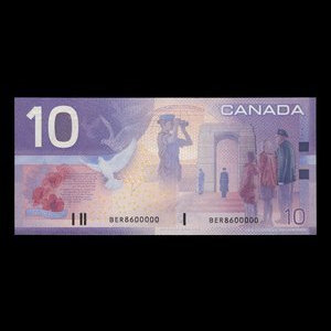 Canada, Bank of Canada, 10 dollars : 2001