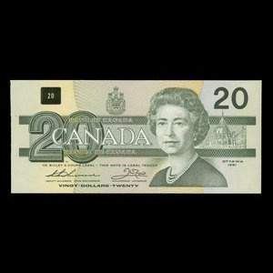 Canada, Bank of Canada, 20 dollars : 1991