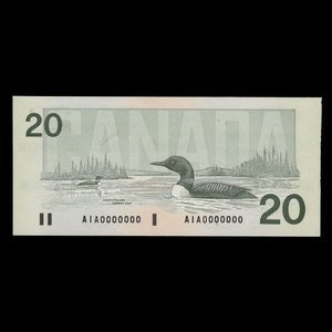 Canada, Bank of Canada, 20 dollars : 1991