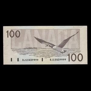 Canada, Bank of Canada, 100 dollars : 1988