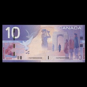 Canada, Bank of Canada, 10 dollars : 2005