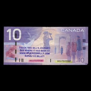 Canada, Bank of Canada, 10 dollars : 2005