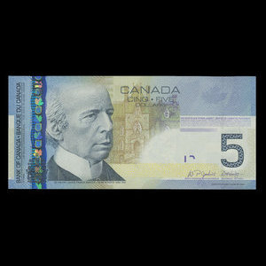 Canada, Bank of Canada, 5 dollars : 2006