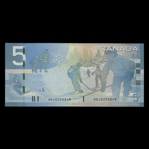 Canada, Bank of Canada, 5 dollars : 2006