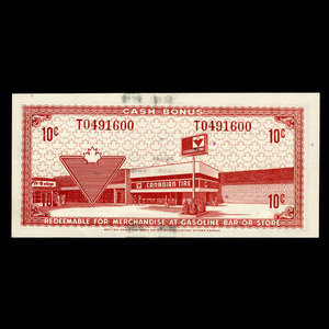 Canada, Canadian Tire Corporation Ltd., 10 cents : 1972